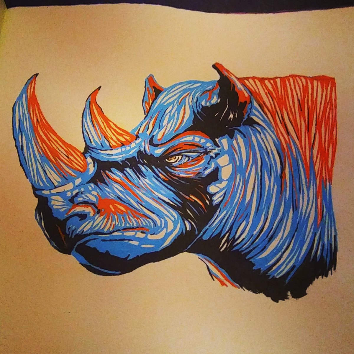 fookalo's tweet photo. El rhino de van kleef #unclebobby #art
Paint makers on paper
#rhino #animals #painting #barsketching https://t.co/OniTpXyutT
