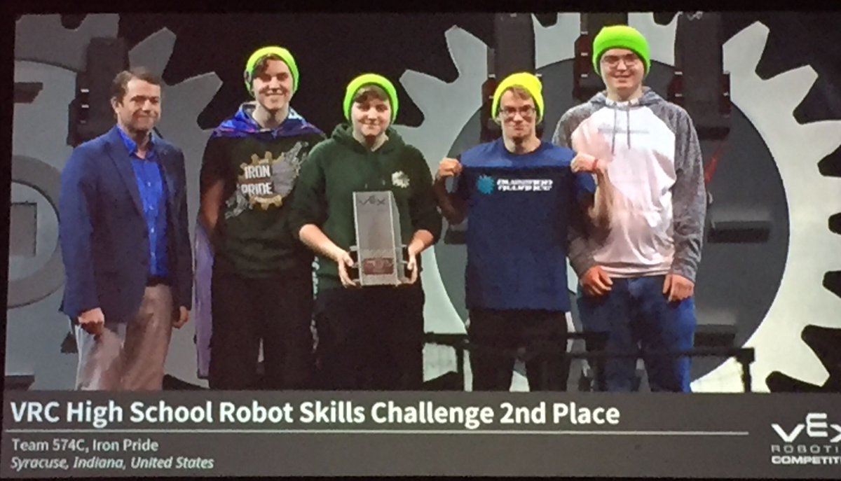 ironpriderobots's tweet photo. Congratulations to Team 574C , 2nd place in the World for Robot Skills Challenge!!! https://t.co/5F4yAWFUSC