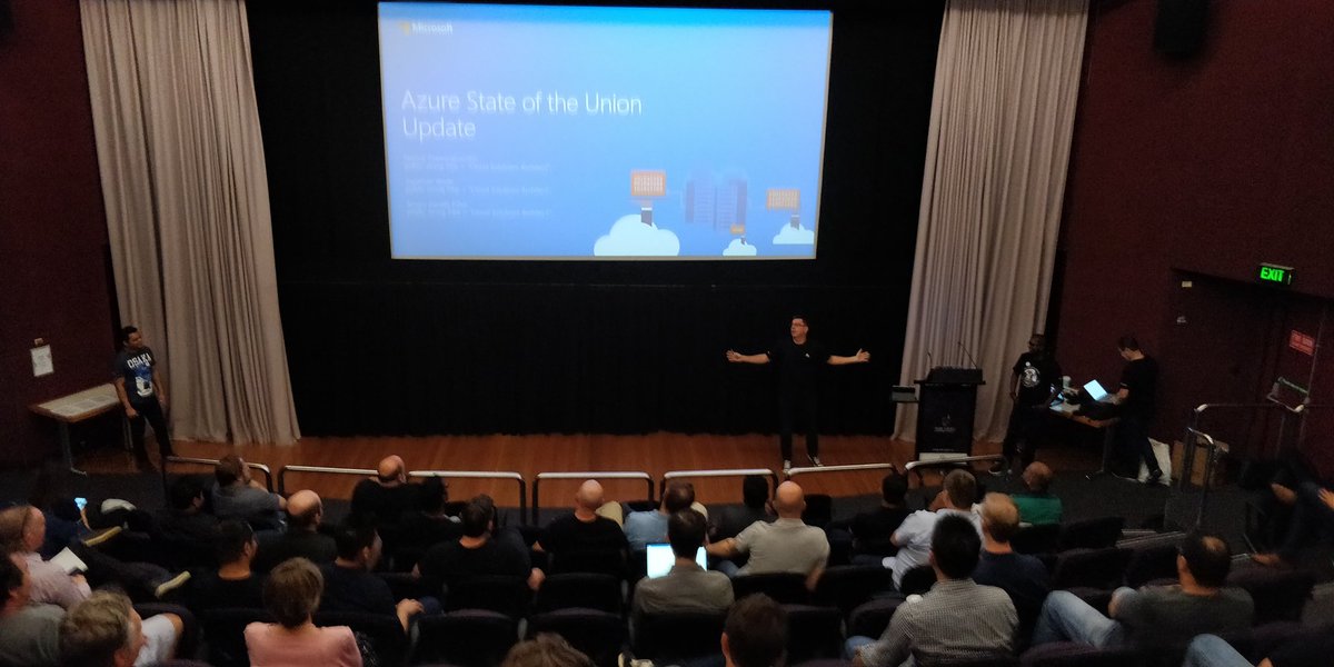 sameera_man's tweet image. Pumped up start for the #globalazure #bootcamp #perth 2019 with azure updates @nirmalmt @JonathanWade  @SergioZenatti