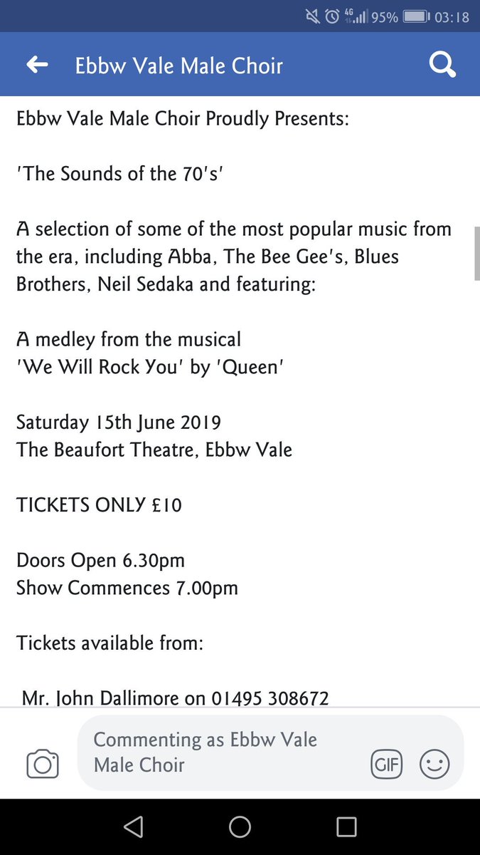 Ebbw Vale Male Choir tweet media