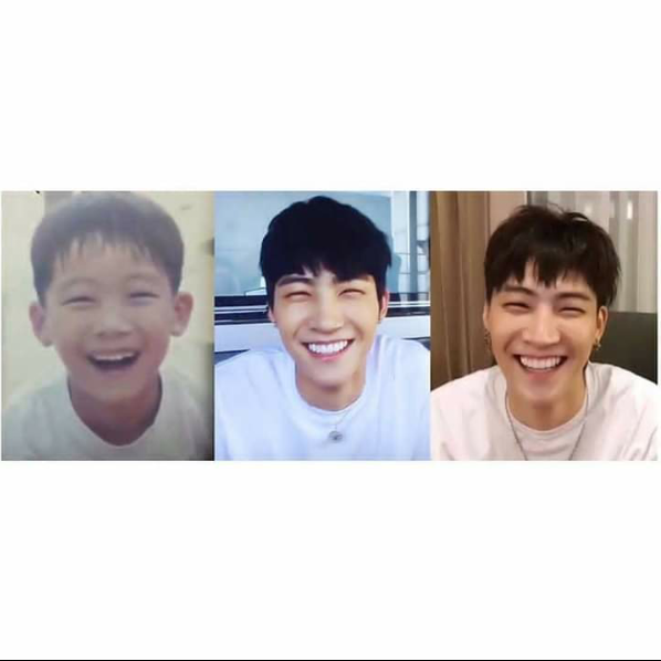 GotPornos's tweet photo. esta foto es tan tiernaaa <3 ni ojos tiene xd  #BBMAsTopSocial + GOT7 @GOT7Official https://t.co/N4aGBCayH9
