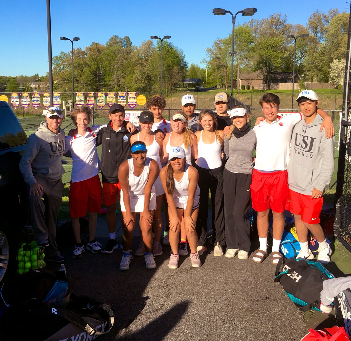 It’s been a great year to be a Bruin with the girls finishing 1st and the boys 2nd in their district.  Regional play begins May 6 at Lausanne.  🙌🏻. <a href="/USJAthletics/">USJ Bruins Athletics</a> <a href="/thebruinreport/">The Bruin Report</a>