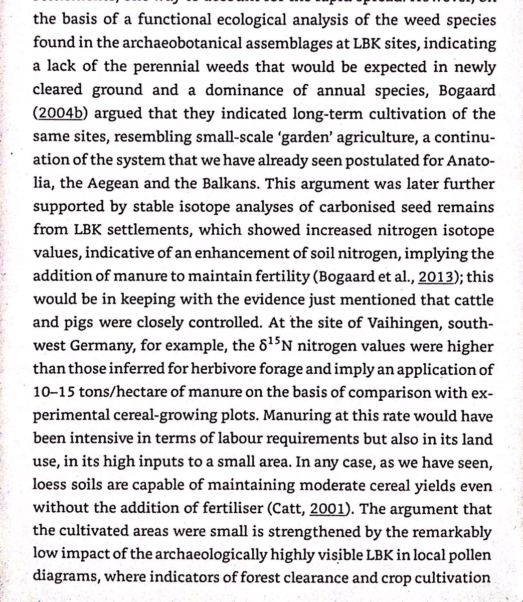 The first European farmers were pretty restricted in their environmental range. Earlier in the chapter, it explains this is the cause of WHG survival in the other areas, and why EEF and WHG intermarried so little.