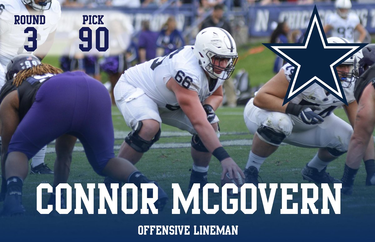 JUST IN: With the 90th pick in the 2019 NFL Draft, the Dallas Cowboys select... Connor McGovern!