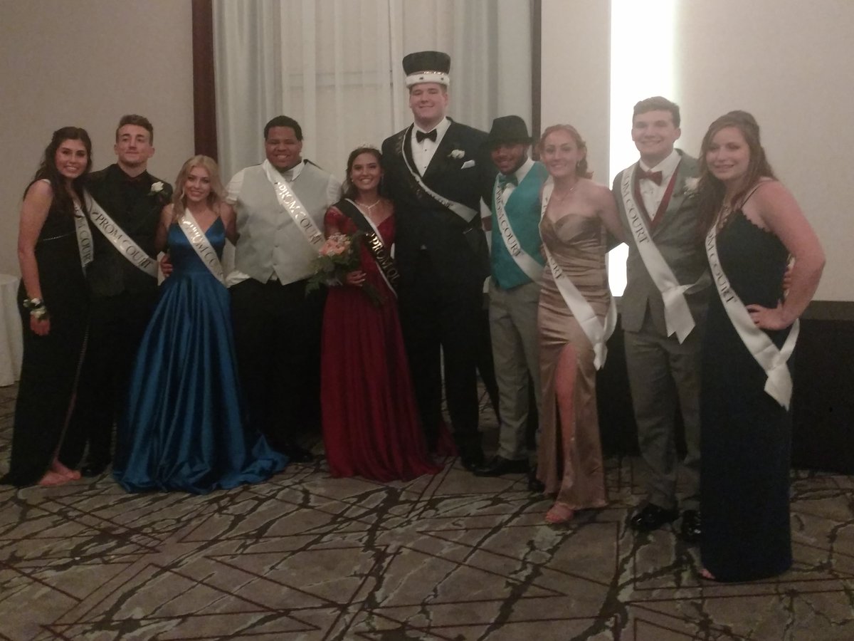 SauconSADD's tweet photo. Some familiar faces? Our 2019 Prom Court with King Timmy and Queen Alliey! Well deserved to this group after the week they had! https://t.co/OCjlOn6Z46
