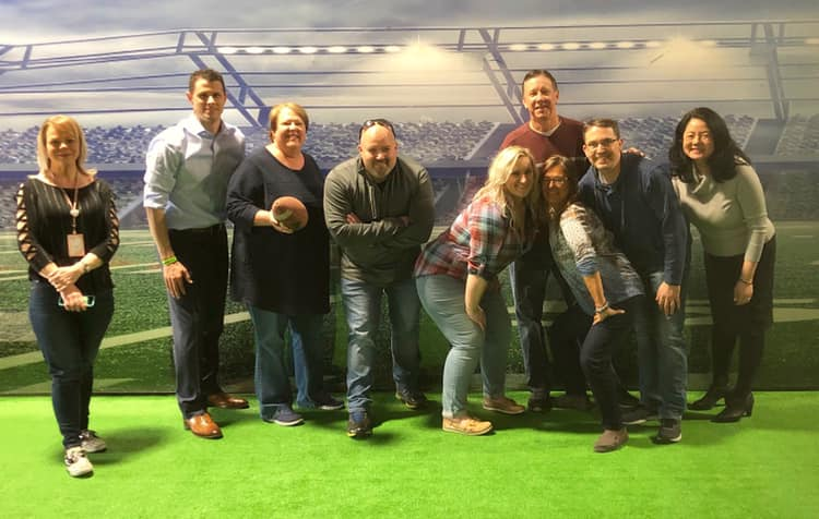 Tremendous fun today at the chapter volunteer luncheon. If you’re not actively involved you should be! #fowling