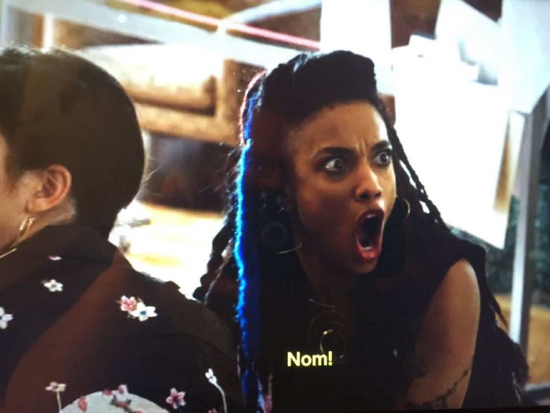 NyrhalahotepOG's tweet photo. @CateSpice “NOM!! Hot, DAMN I’ve been waiting to see THAT!” 😂😂😂❤️
@sense8 #Sense8 #Nomi #Amanita #Nomanita #NoSpoilers #Sense8Special https://t.co/fklNzbIs2H