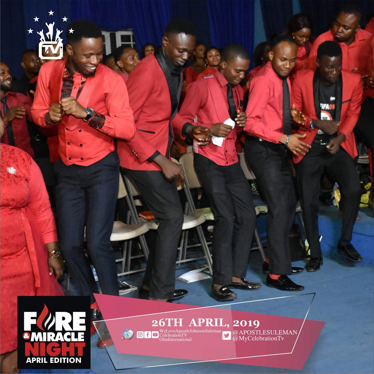 ofmhamburg's tweet photo. >>Choir Ministration...

#April_FireAndMiracleNight
#WithApostleJohnsonSuleman
#OFMHQ
#CelebrationTV
#26th_April_2019. https://t.co/QpMZtA6dV8