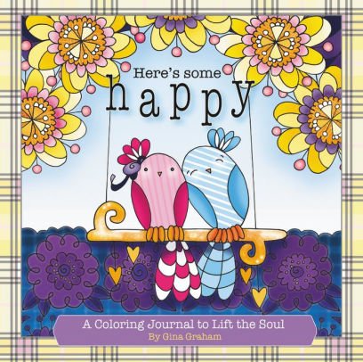 terrywhalin's tweet photo. I gave Gina Graham's (@HappyGinaGraham)  HERE'S SOME HAPPY, A COLORING JOURNAL TO LIFE THE SOUL a Five Star Amazon review at: https://t.co/5XGgOnXFel https://t.co/qwzt1svGef