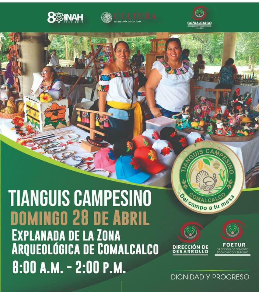 Apoyemos el campo tabasqueño, #ConsumeLocal.

Este 28 de abril estará el Tianguis Campesino en Comalcalco.

#VamosATabasco #TabascoEstáDeModa #TabascoEstáDeModa #Tabasco