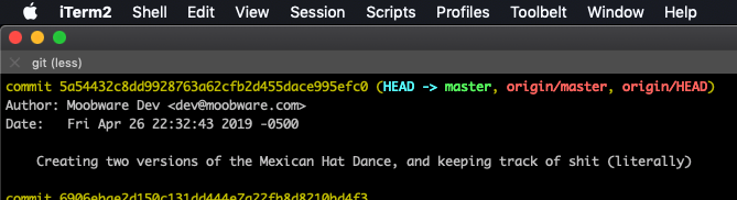 moobware's tweet photo. What's the point of making crappy puns in your commit history if you don't share em with the world?

Making a game for the Madison Art+Cade Apr 27th, it's a game where you're born, you eat, you shit, and you die (a metaphor for life?).  This changeset was the poo counter :D https://t.co/EimjhG6pbR