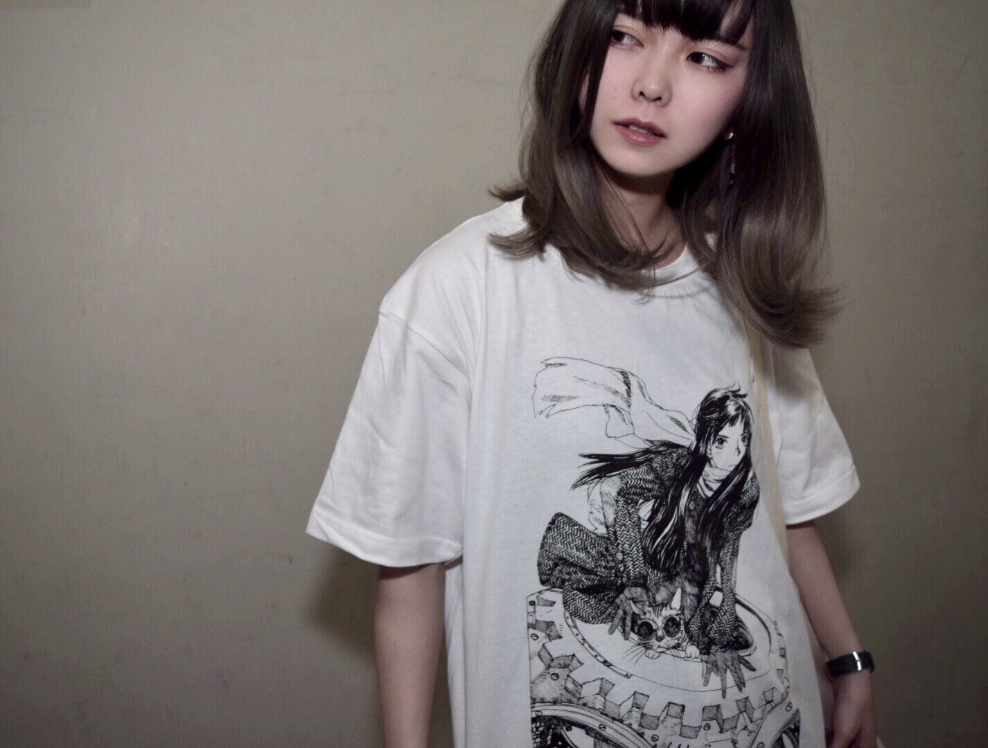 Tシャツ(キャラクター)　verA 鶴田謙二書下ろしTシャツ ブラック Sサイズ 「大まん祭」 鶴田謙二書下ろしTシャツ | まんだらけ