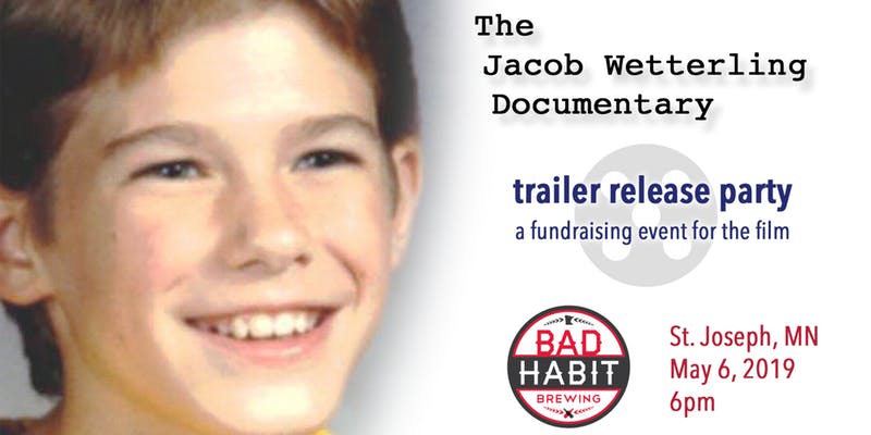 J4K_Foundation's tweet photo. You're invited to the #JacobWetterlingDocumentary#ReleaseParty on May 6th at @badhabitbeer in St Joseph, MN. Please join us in helping @JWRCSafeKids raise funds to bring #JacobWetterling's story to light  — https://t.co/ZLtMFZOQ67  || #11forJacob https://t.co/alvzJQMTGD