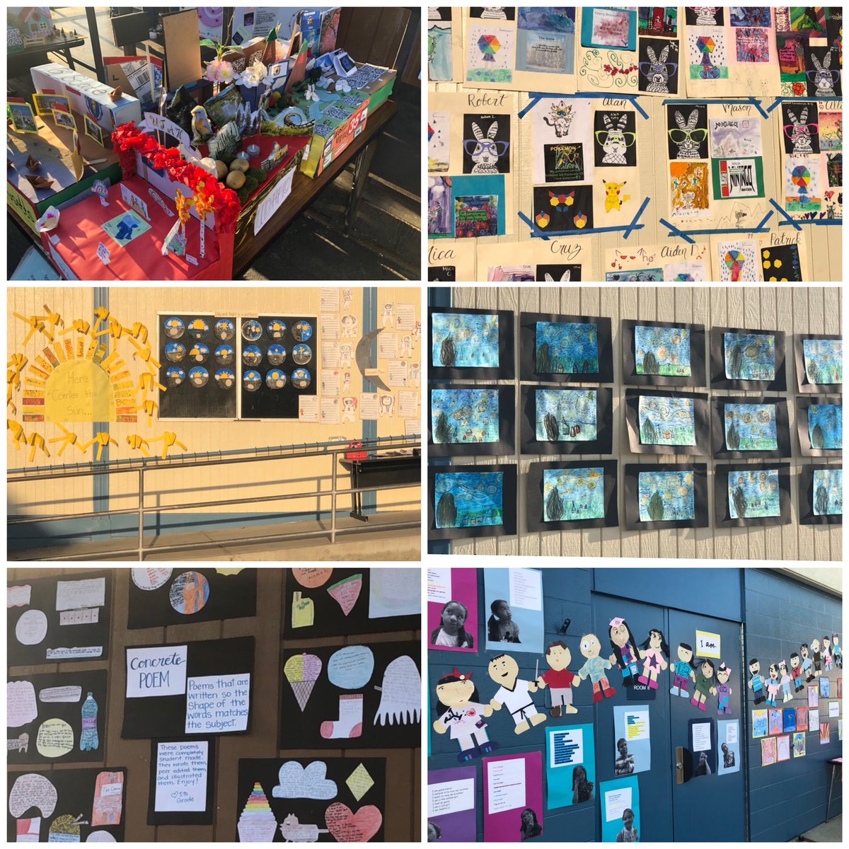 jacquierob1's tweet photo. What an amazing display of visual arts at @YbarraAcademy’s #VPAFaire Students made art using various materials to explore personal interests, questions, and curiosity! https://t.co/MXZ32leMBV