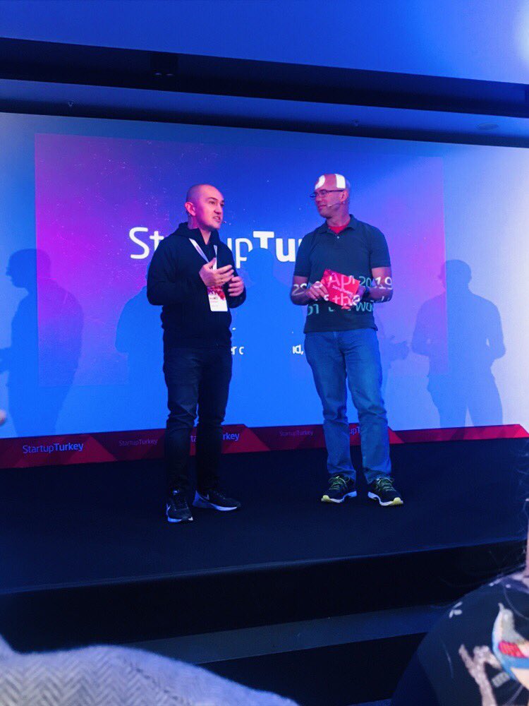 therapism's tweet photo. Day One of Startup Turkey:
The networking session took place at UNIQ Istanbul - a cultural hub with a lot to offer.
Bill Kenney and Burak Büyükdemir took to the stage, along with Startup Estonia.
#therapism #startupturkey #İstanbul https://t.co/RTAyUucmIK