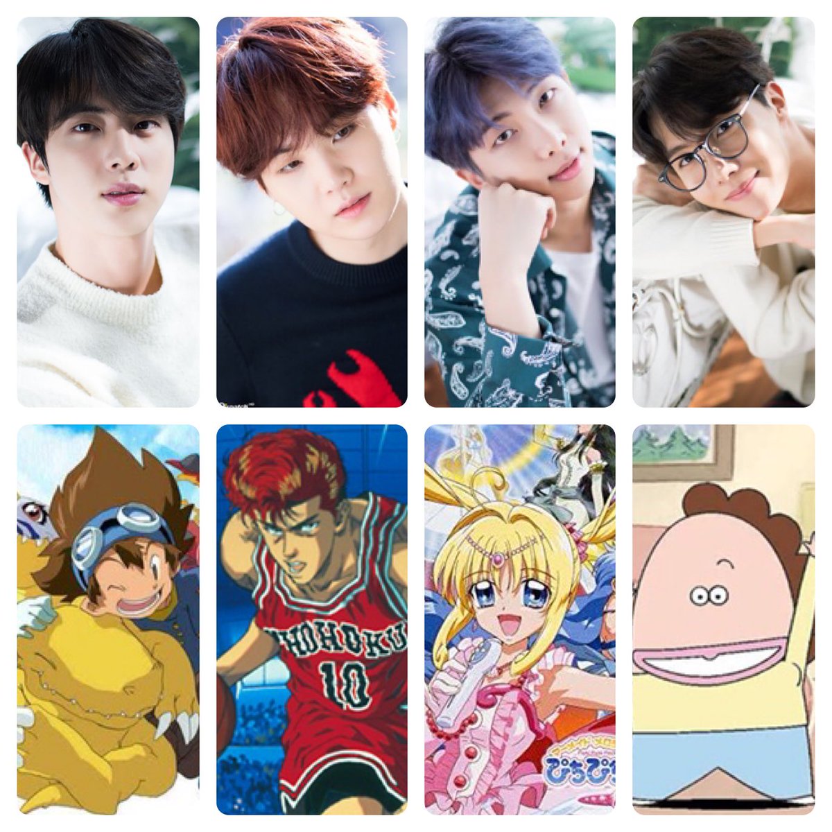 はっち Su Twitter Btsのメンバーが 好きなマンガ と 子供時代好きだったアニメ をまとめました 出典は Runと17年の野外vliveになります Rtで投票になるのでお願いします mastopsocial Bts Bts Twt