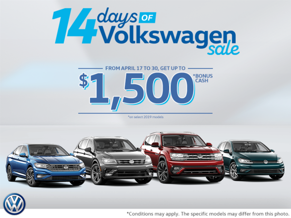 Check out our 14 Days of Volkswagen newsletter! Featuring the 2019 Tiguan, Atlas and Jetta! conta.cc/2GBxIHB 
#vw #vwcanada #14daysofvw