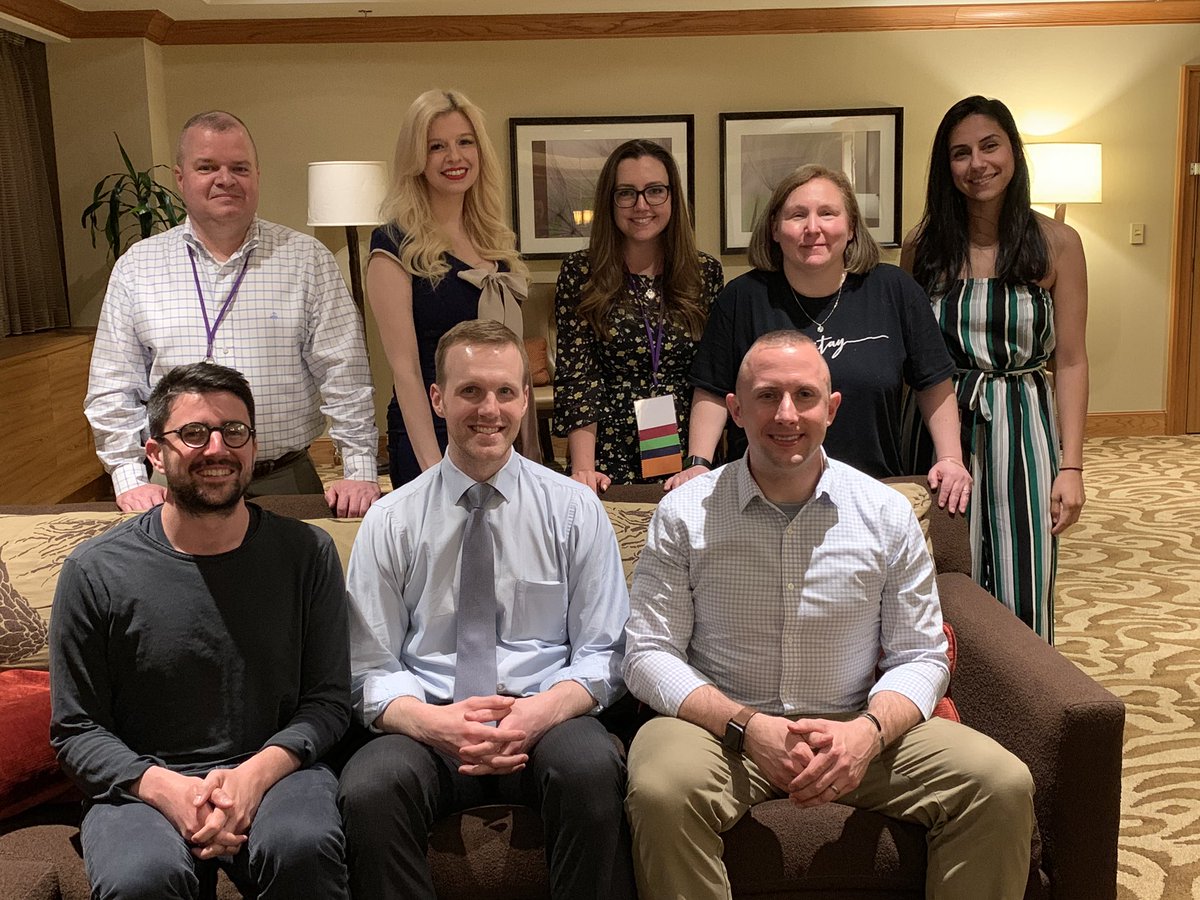 The whole amazing @ukcosw SPEL Kentucky and friends group at #aas19 James Watts, Annie Snow, Whitney Powell, @juliecerel @AthenaKheibari, @gwittervitter1 Dr Chris Drapeau & Tim Olsen