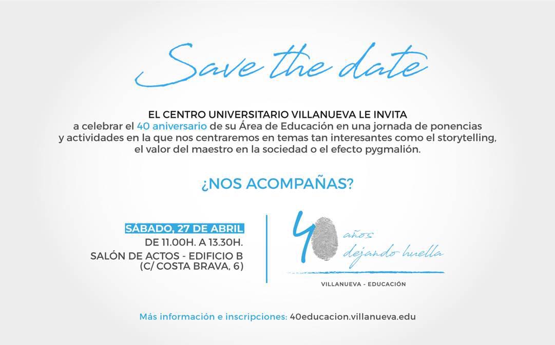 ColMontearagon's tweet photo. ¡Feliz cumpleaños @VillanuevaCU -Educación! ¡Un placer celebrarlo con vosotros! '40 años dejando huella' https://t.co/a3Bk915TCH