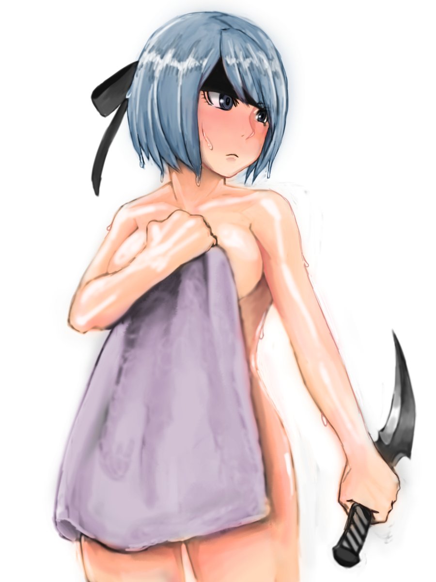 温泉にも暗器を持って行くベルカさん 