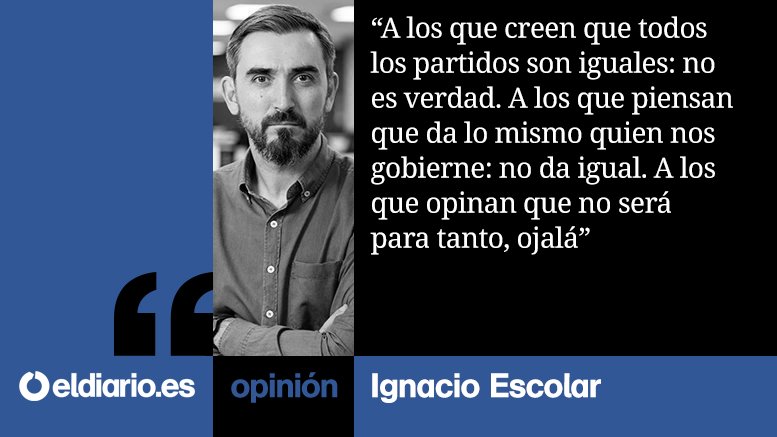eldiarioes's tweet photo. ✍ "La historia reciente –de Salvini a Trump– responde a un patrón pavoroso: la banalización del mal. Las generaciones que no conocieron el fascismo hoy juguetean con él", escribe @iescolar https://t.co/usD99LQMyD https://t.co/SmxKpVnPmS