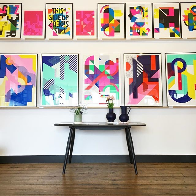 Last weekend to come see these and many more stunning #screenprints by #printmakingmoneygang up on display here at #unlimitedshop #brighton so don’t dilly dally folks!! 🌈😍🌈😍🌈 colourcuration 
#welovegreatdesign #designforyourhome #contemporaryart #illustration #graphicdes…