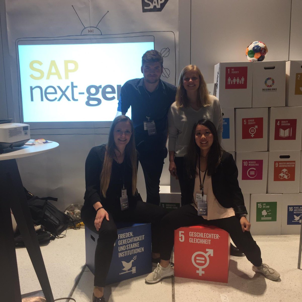 KathrinGustav's tweet photo. Meet @SAPNextGen team at booth 3 #foundersummit @SAP 🚀⏭ https://t.co/vy0DxJy1Ap