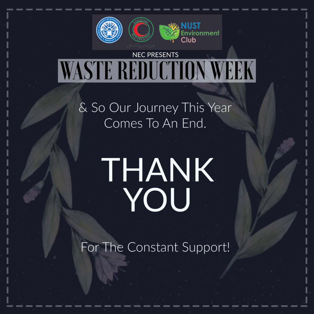 We tried to make a difference. We had fun along the way.

Thank you so much for sticking around with us trying to make this world a better place. It was quite the year, and we enjoyed every bit of it.

#WasteReductionWeek #OwnYourEnvironment #NEC