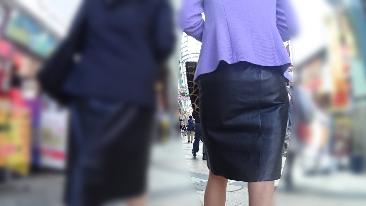 Kyu Leather 今日のモデルさん レザースカート 熟女 Leatherskirt