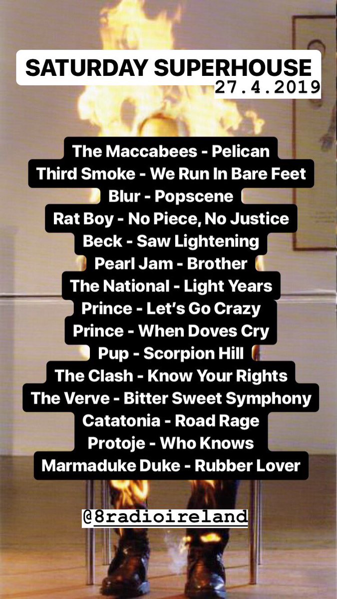 Thanks for tuning into <a href="/8RadioIreland/">8Radio</a> this morning! Here's what I played on the show. Catch you next week! 🤘📻🤘