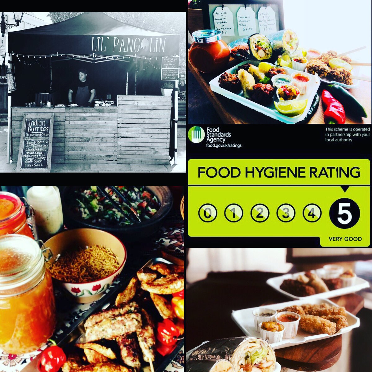 A great end to a long week . We now have our 5⭐️food hygiene rating and ready for bookings #party #partytime #weddings #StreetFood #burritos #festival #curry