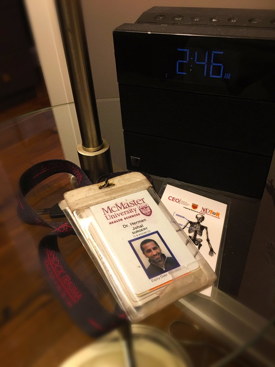 CdnOrthoAssoc's tweet photo. - so it ends! Busy day @HamHealthSci #hamiltongeneral #traumacenter for ortho • Thanks for following along for my @CdnOrthoAssoc #twittertakeover. Call can be 🥜, and there are definitely days with more family, fun (and research)...but I try to fit a little into each day! https://t.co/Y0NNwLnrvx