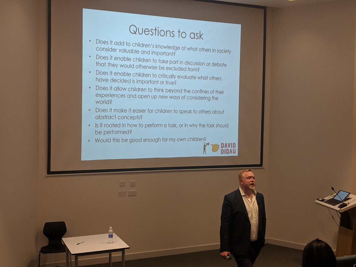 MrOatesSoSimple's tweet photo. "Would this knowledge be good enough for my own children?" Important questions before and after planning a curriculum. How do we ensure we choose the right knowledge to impart? As a business/eco teacher love the reference to #OpportunityCost #rEdDXB #researchEdDXB #ResearchEd https://t.co/E1dngUZwz3