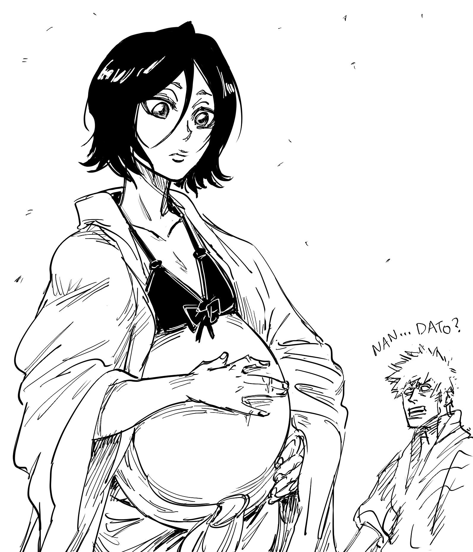 “Patreon request for Rukia preggers. 