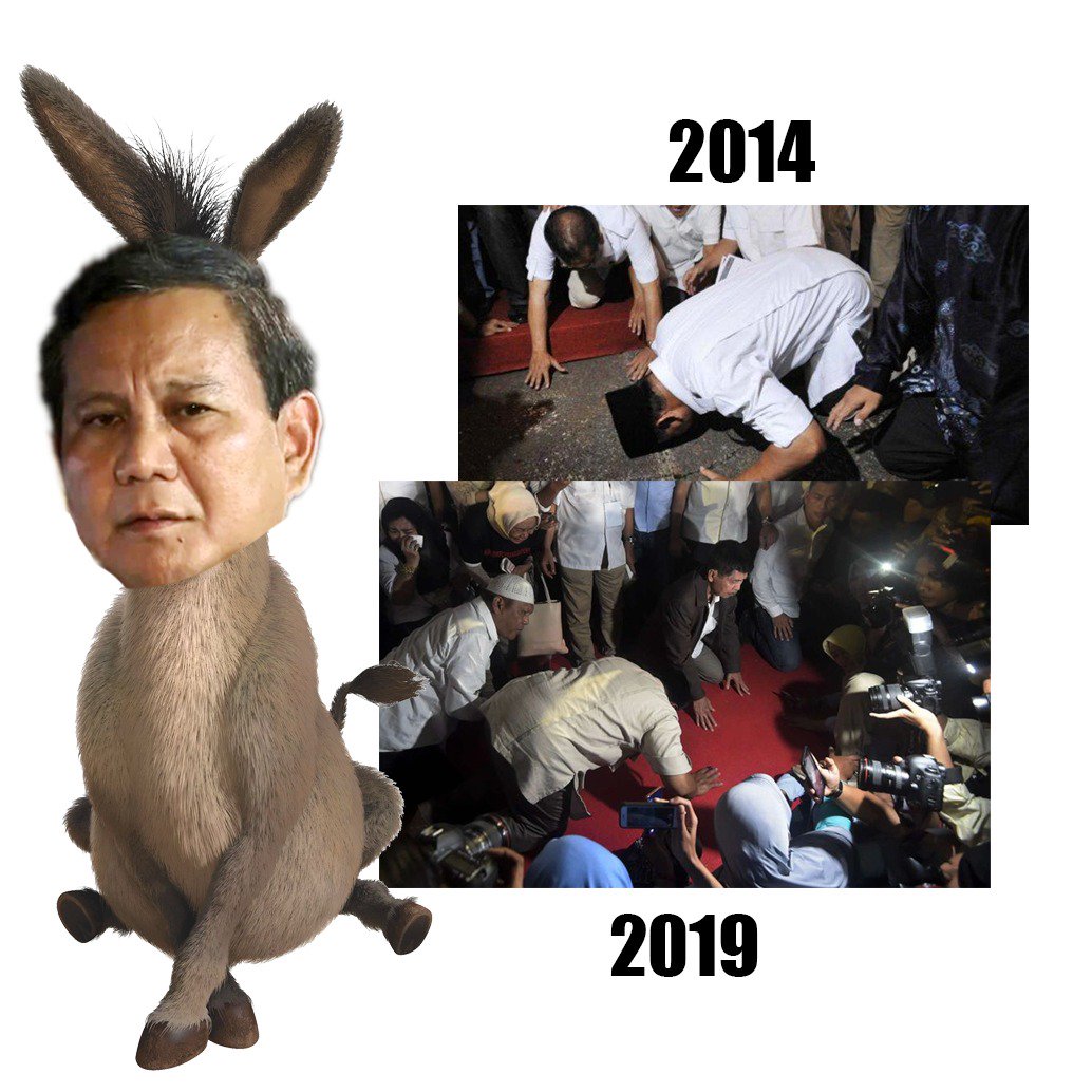 Terjatuh dalam lubang yang sama, kepribadian Prabowo memang menggelikan. #AniesDimana