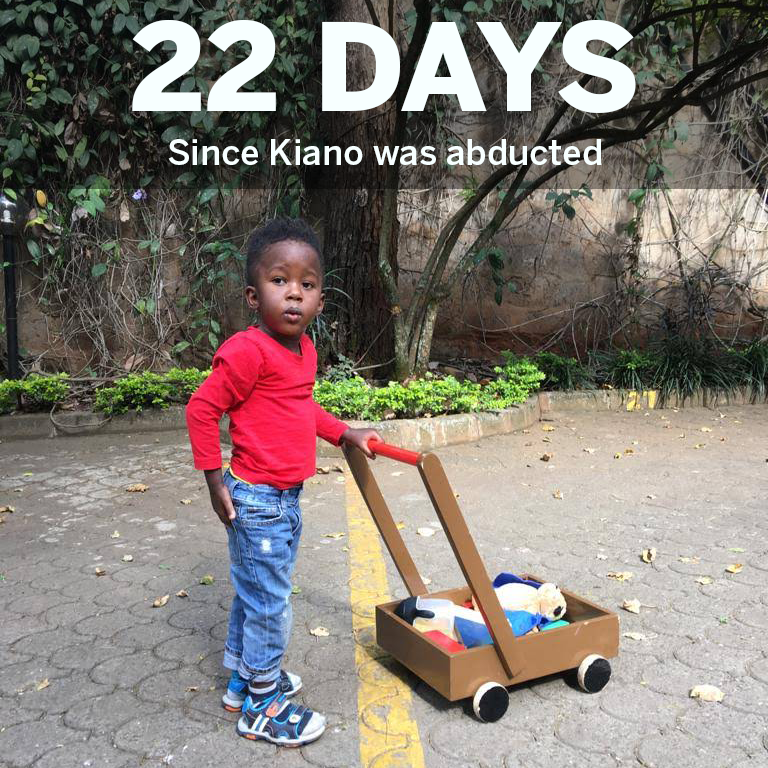 daisymazz's tweet photo. 22 Days since Kiano was abducted. Please #prayforkiano and spread the word so we can #BringKianoHome

@bonifacemwangi 
@ChrisMukasa 
@childprotectKE
@MediaMK
@SemaUkweliKenya
@TheStarKenya
@IamBravin
@FatumasVoice
@Wahinya_Charlie

https://t.co/0it4KdQIq8 … https://t.co/1cZvrEuWou