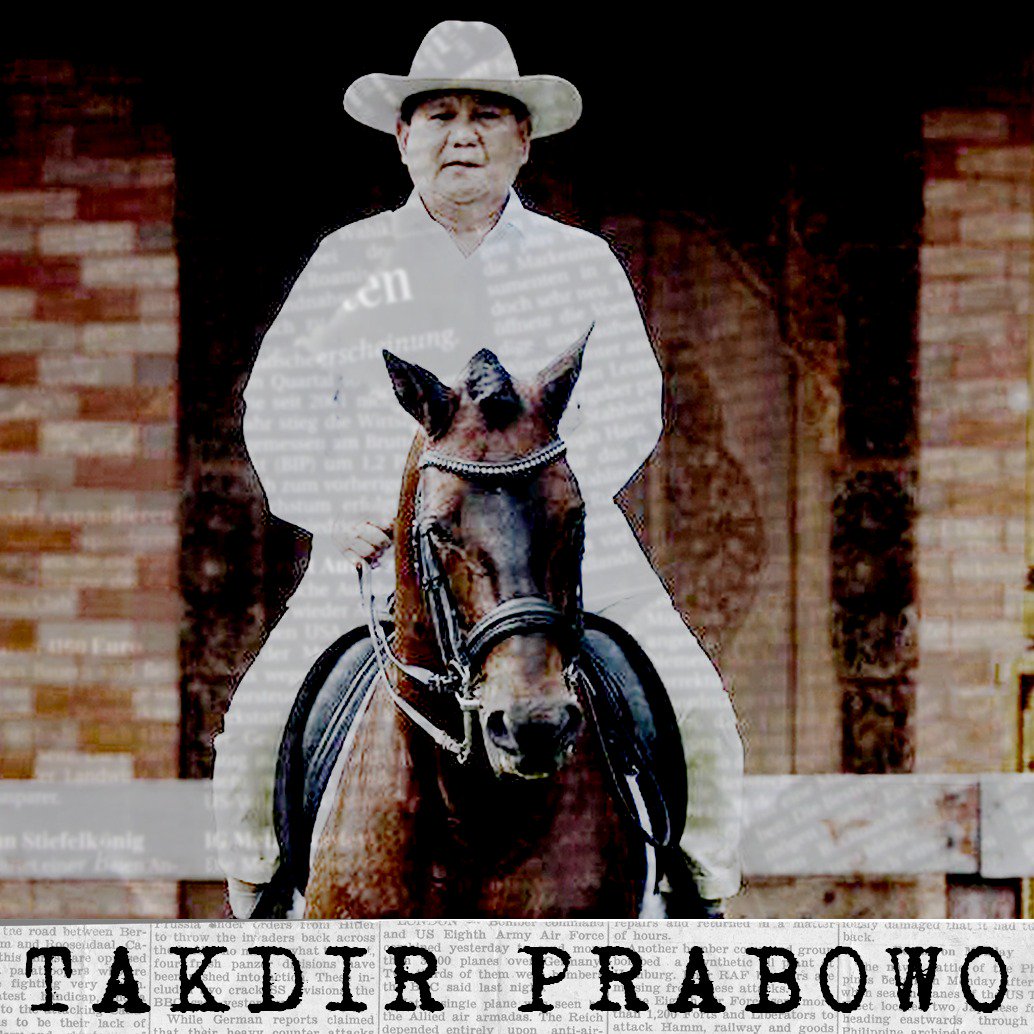 Menjadi seorang Cowboy adalah takdir Prabowo yang tak bisa di tolak, bukan menjadi pleciden.. #AniesDimana