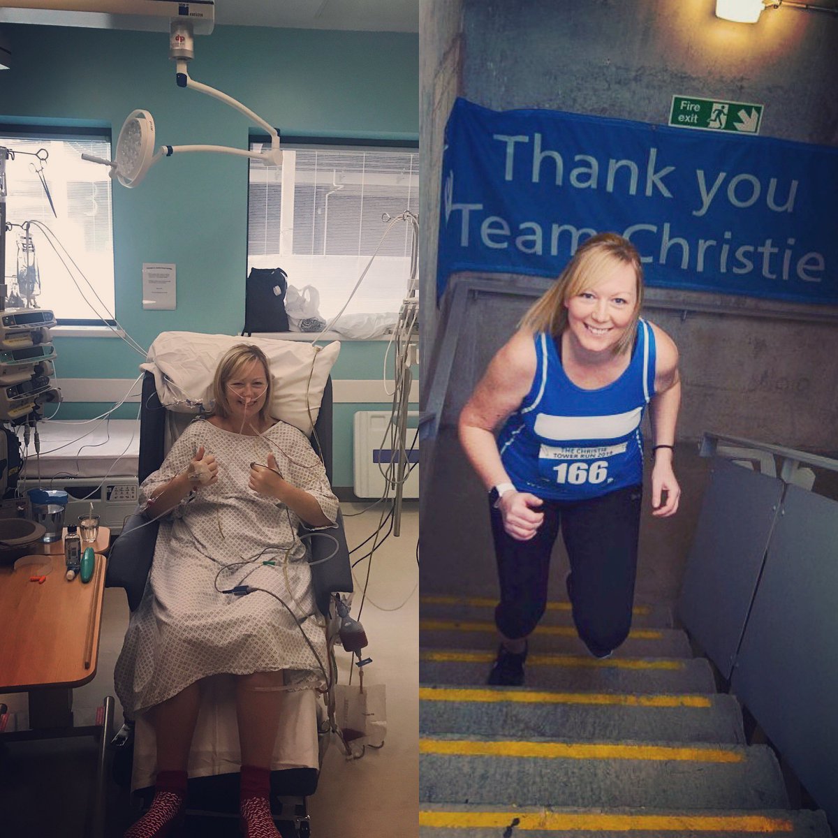 SBroadmeadow's tweet photo. 9 months post op and I’m back running, raising money for @TheChristie! Please donate any amount you can for this amazing place 🌟🎉🥂💕 https://t.co/QZSRxl8Lca https://t.co/QrT8Ck3gZx