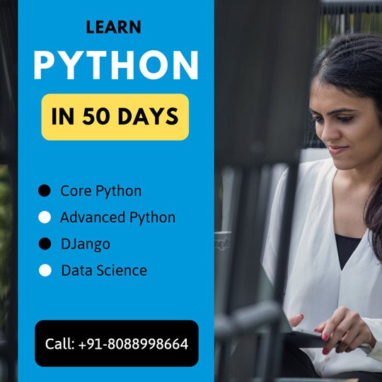 DigitalNestHyd's tweet image. Become a #Python programmer in 7 Weeks!

Learn the advanced modules on Python which includes #corepython #advancedpython #django #datascience 

Download Brochure: bit.ly/2Wbb3rV

Call: 8088998664 to book your slot

#pythontraining #pythonprogramming  #pythoncourse
