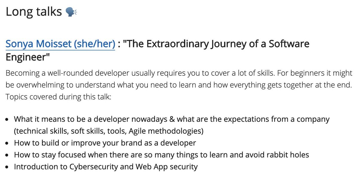 SonyaMoisset's tweet image. // I’m giving a talk about 'The Extraordinary Journey of a Software Engineer' at @codebar at @redbadgerteam this Monday for the monthly April

Event info. lnkd.in/dFmMV35

#StayCurious, #KeepOnHacking &amp;amp; #MakeItHappen 😀