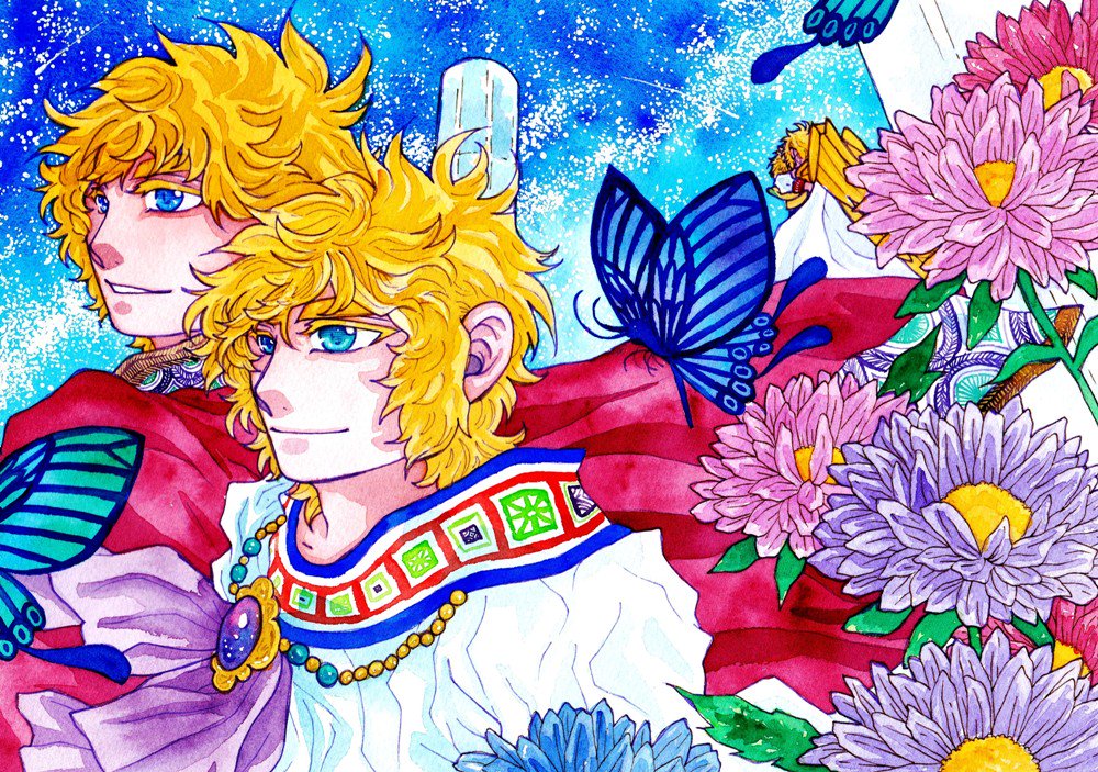 트위터의 英 님 ４月２８日聖闘士同人大系新刊サンプル サークル名 水戯 スペースｎｏ 青海bカ18a タイトル 片翼の鳥は飛べない 本文２０ページ 表紙 扉絵 A５サイズ カラー 表紙 本文 スミ コピー本 ２００円 ロスリア兄弟中心で サガとカノン そしてミロ