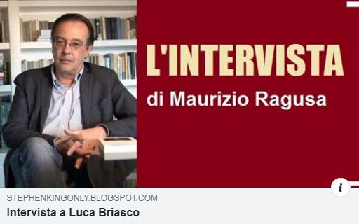 Ho fatto due chiacchiere su #StephenKing con <a href="/luca_briasco/">luca briasco</a>, che ci aggiorna anche sullo stato dell'arte del nuovo romanzo del Re. 🙂➡️stephenkingonly.blogspot.com/2019/04/interv… #libri #books #letteratura #intervista