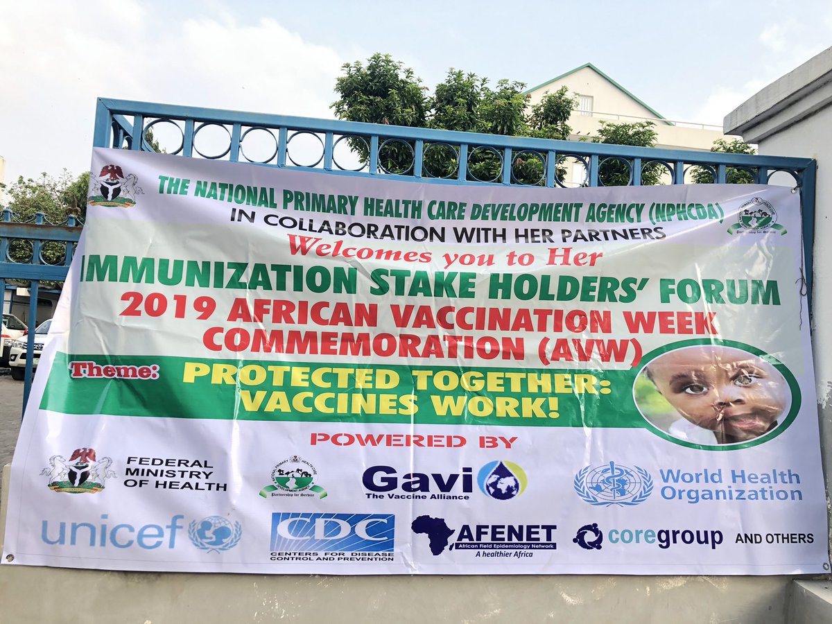 NphcdaNG's tweet photo. So much fun at the African Vaccination Week Walk. 

We are indeed protected together: vaccines work!

#SupportImmunization 
#AVWng
#AVW2019 https://t.co/rzSYiqbbxk