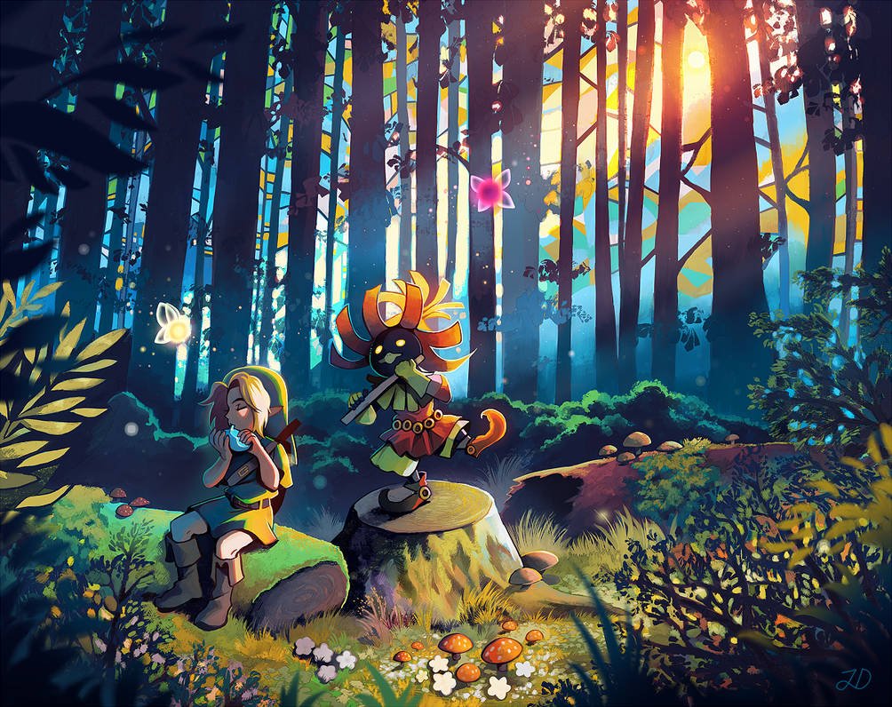 JVCom's tweet photo. The Legend of Zelda Majora's Mask a déjà 19 ans 😱 Racontez-nous vos souvenirs et anecdotes sur le jeu !

(fan art signé  longestdistance, source : https://t.co/muybMffUK4) https://t.co/eCQYUKQF6E