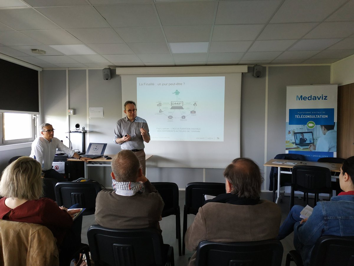 Un grand bravo et un immense merci à l'<a href="/URMLNormandie/">URML Normandie</a> pour son invitation à présenter la #teleconsultation #avenant6 <a href="/Medaviz_/">Medaviz</a> dans le cadre de ses ateliers numérique 👍