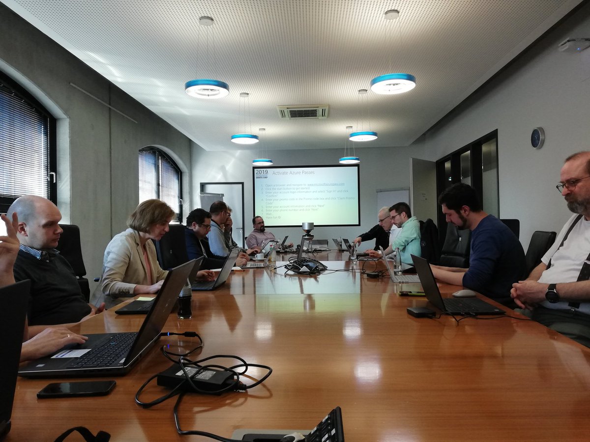 AtholyMardies's tweet photo. Before we start with the first workshop, the quest to activate your #azurepass need to be successfully completed 😎 #globalazure #GAB2019 #hamburg @TKarafilov @JanDamaschke @PapaRiedel #PowerApps loves #azure https://t.co/4koSeSY1tT