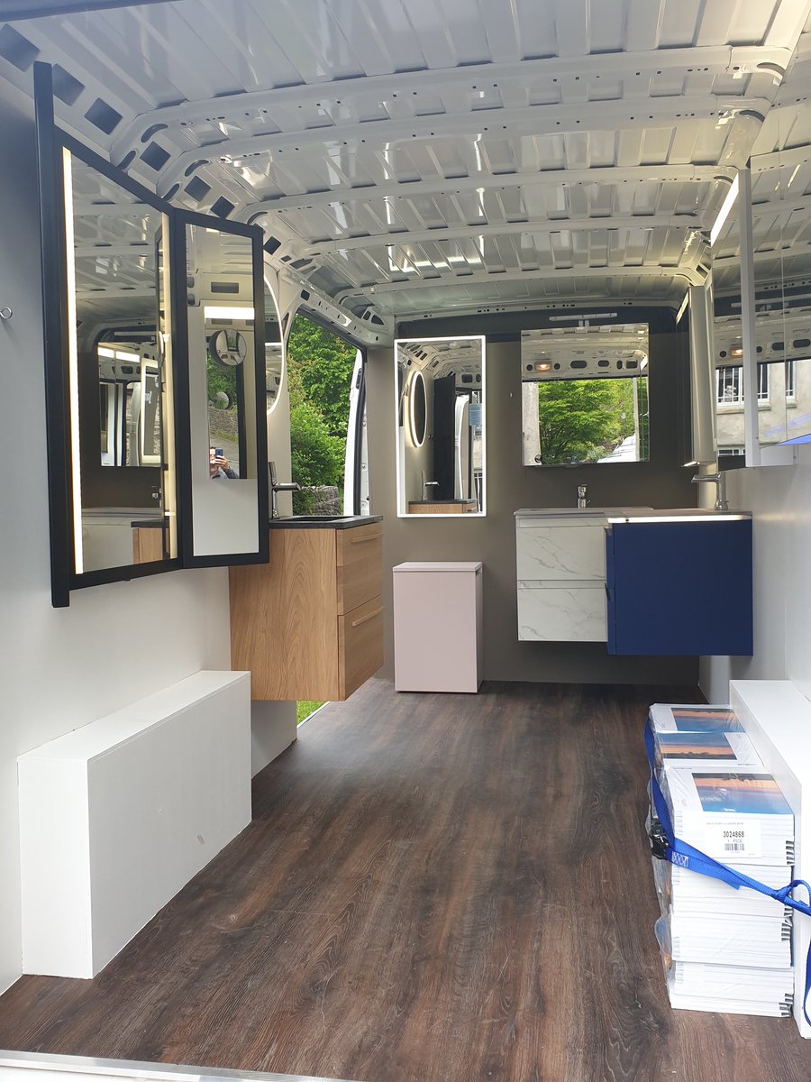 BathroomsK's tweet photo. So the van is finished and ready to visit.
#vandisplay https://t.co/YIIbIDaDc0