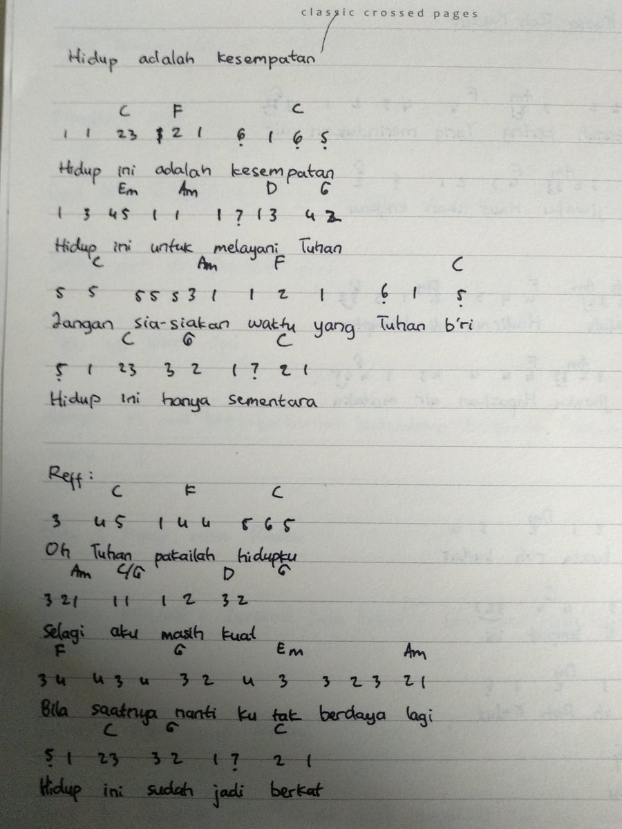 Lagu Gereja Chord | Ruang Ilmu