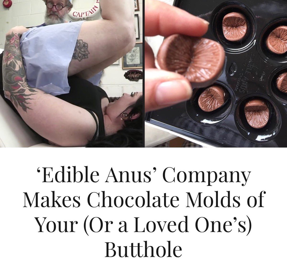 I ready thought I’d seen a lot of weird stuff but this takes the chocolate ...