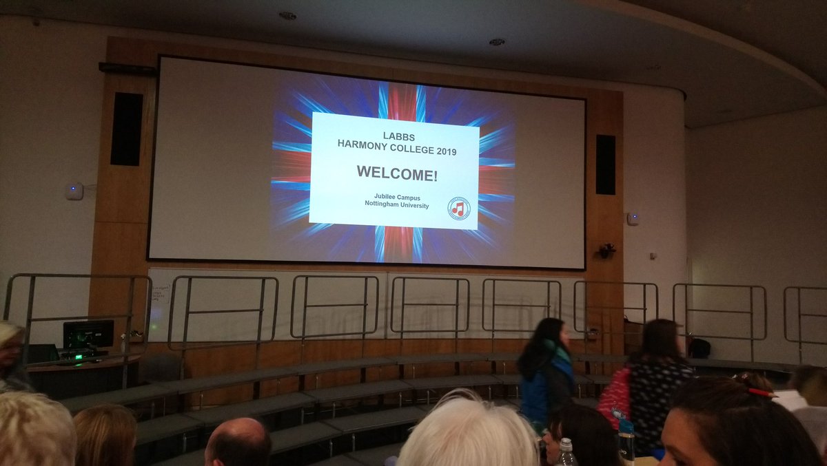 RachelGraff's tweet image. I&apos;m at #LABBS Harmony College this weekend!!! Very excited to learn lots of barbershop-related knowledge 😀